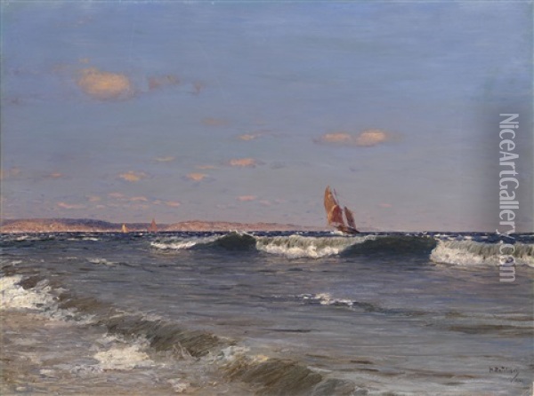 Breaking Wave Oil Painting - Nikolai Nikanorovich Dubovskoy
