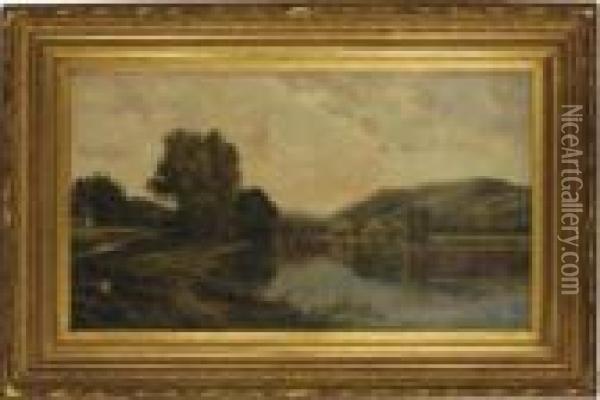 River Valley Expanse Oil Painting - Edmund Darch Lewis