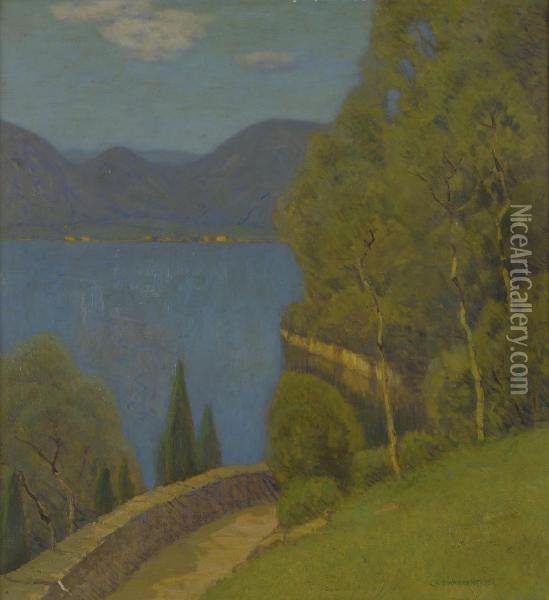 Varenna, Lake Como Oil Painting - Charles Warren Eaton
