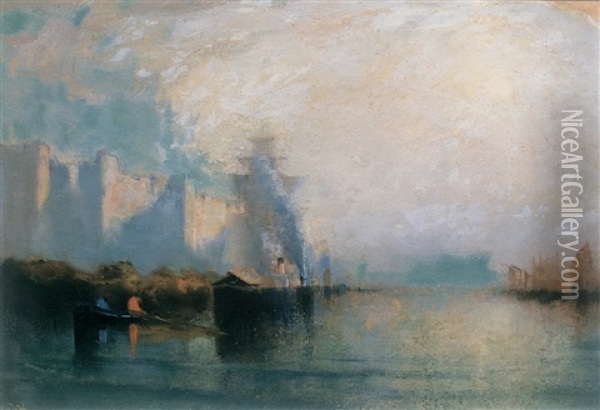 Saint John Harbour Oil Painting - John A. Hammond