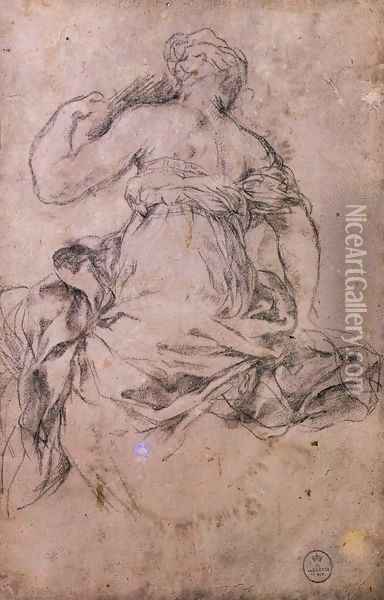 Study for the Age of Silver Oil Painting - Pietro Da Cortona (Barrettini)