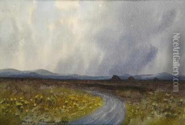 Connemara Road Oil Painting - William Percy French