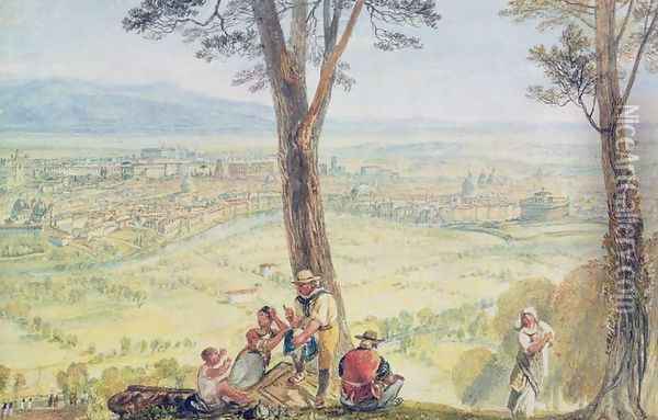 Rome from Monte Mario, c.1818 Oil Painting - Joseph Mallord William Turner