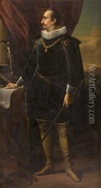 Bildnis Von Kaiser Ferdinand Ii Oil Painting - Leopold Till