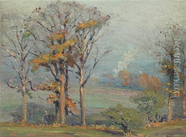 Autumn Trees Oil Painting - Robert Alexander Graham