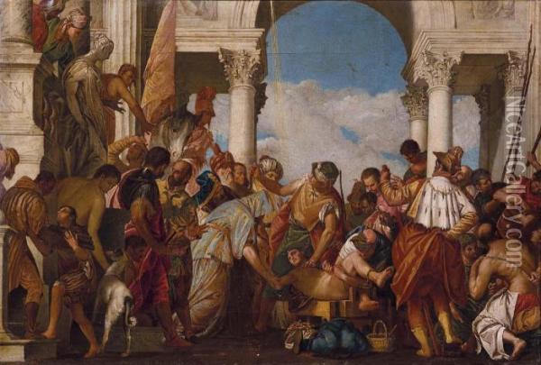 Martirio Di San Sebastiano Oil Painting - Paolo Veronese (Caliari)