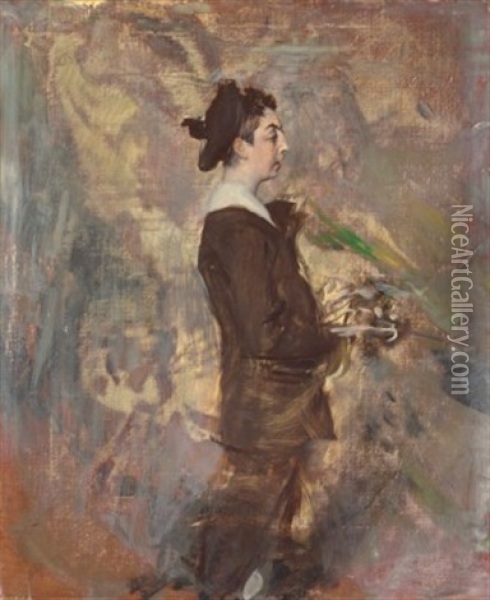 The Son Of The Artist Ernst-ange Duez Oil Painting - Giovanni Boldini