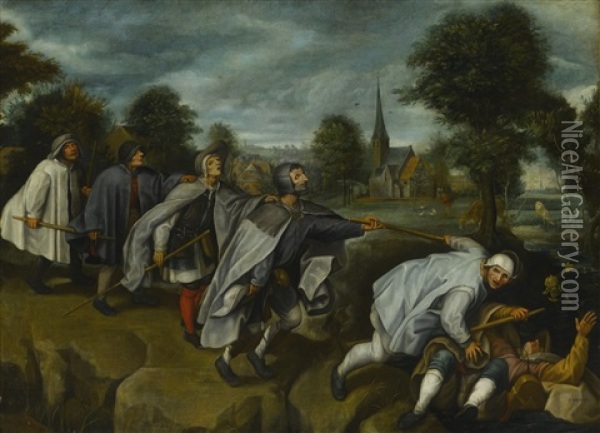 The Blind Leading The Blind Oil Painting - Pieter Bruegel the Elder