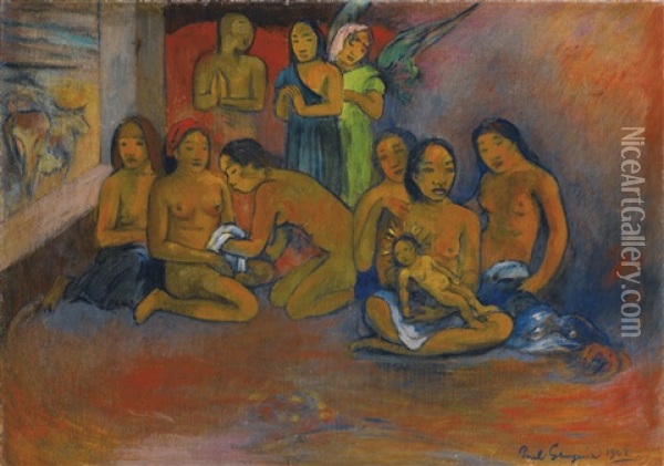Nativite Oil Painting - Paul Gauguin