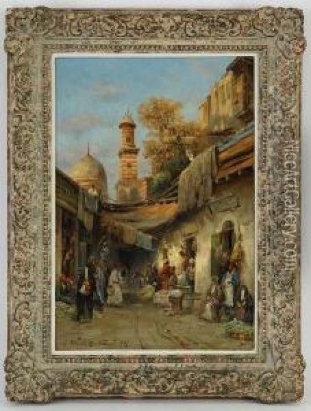 Ruelle Du Caire Oil Painting - Carl Wuttke