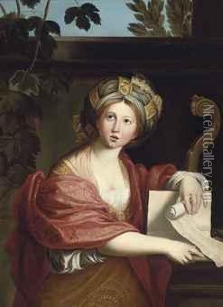 The Cumaean Sibyl Oil Painting - Domenico Zampieri (Domenichino)