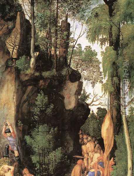 The Martyrdom of the Ten Thousand (detail 3) Oil Painting - Albrecht Durer