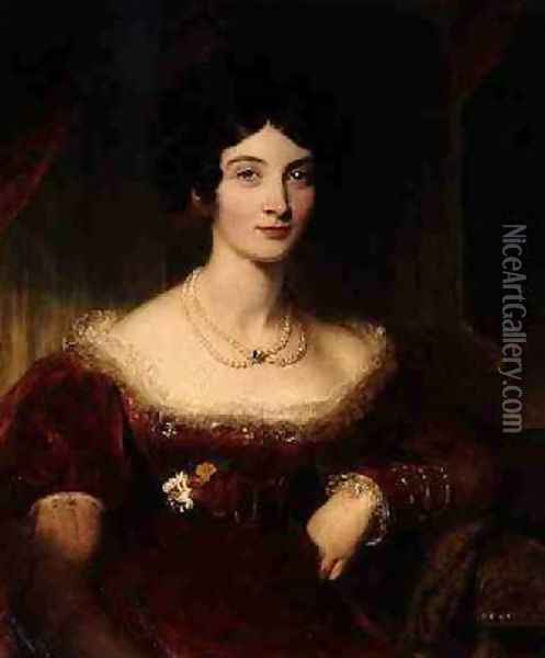 Anna Frances Bankes Lady Falmouth 1789-1864 Oil Painting - Sir Thomas Lawrence
