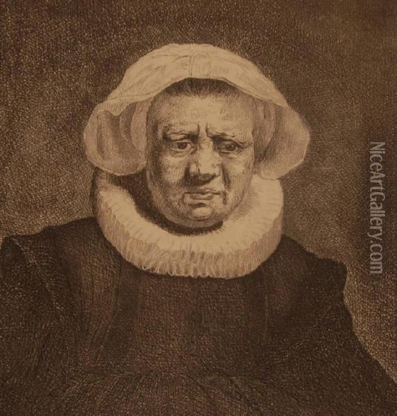 Portrait Of A Woman Oil Painting - Rembrandt Van Rijn