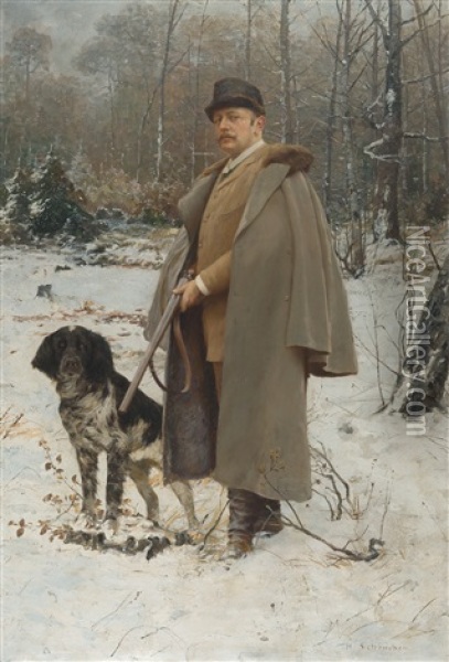 Thomas Knorr Auf Der Jagd Oil Painting - Heinrich Schoenchen