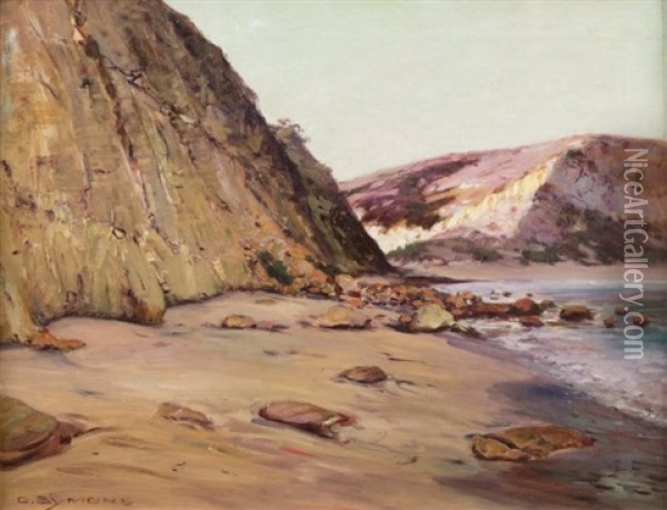 California Coastline Oil Painting - George Gardner Symons