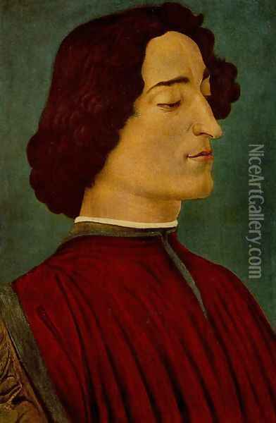 Giuliano de' Medici Oil Painting - Sandro Botticelli