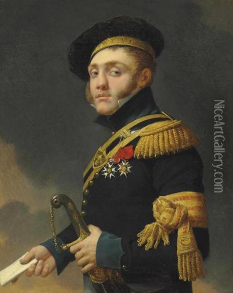 Portrait Of The Artist's Son Oil Painting - Jean-Baptiste Regnault