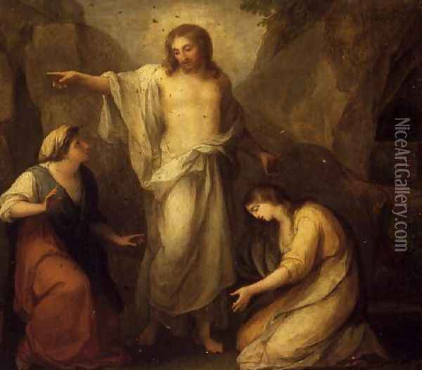 Christ Appearing to Martha and Mary Magdalen Oil Painting - Angelica Kauffmann