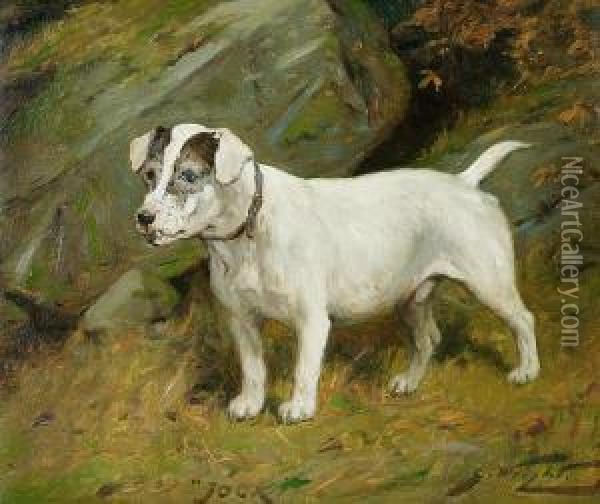 The Terrier 'jock' Oil Painting - George Wright