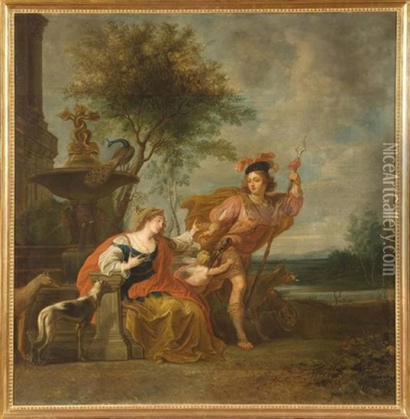 Allegorie De L'amour Oil Painting - Erasmus Quellinus II