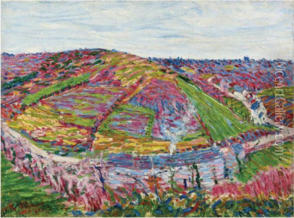 Paysage, Pont Aven Oil Painting - Roderic O'Conor