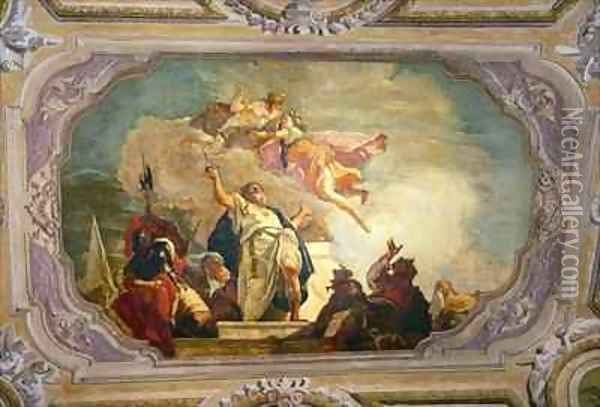 The Sacrifice of Iphigenia Oil Painting - Francesco Fontebasso