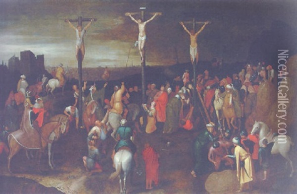 The Crucifixion Oil Painting - Pieter Brueghel the Younger
