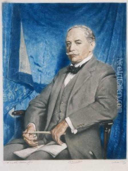 Portrait Of Lord Dewar Oil Painting - Sir William Newenham Montague Orpen