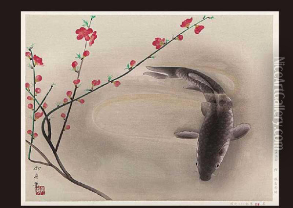 Spring Warmth Oil Painting - Gyoshu Hayami