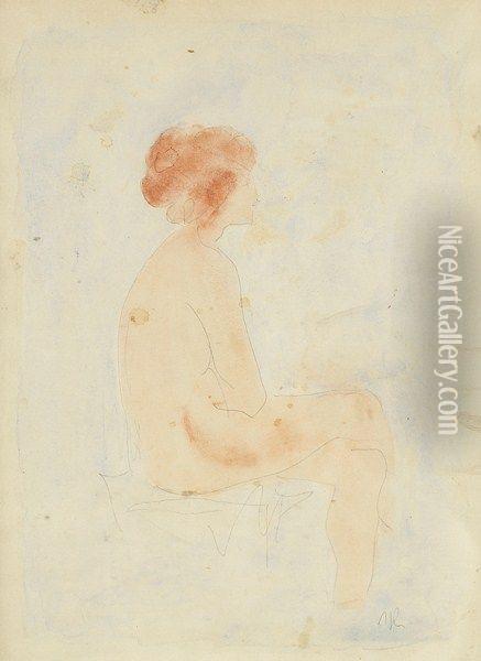 Academie De Femme Oil Painting - Auguste Rodin
