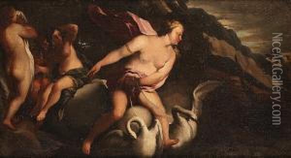 The Triumph Of Venus Oil Painting - Santo Prunati