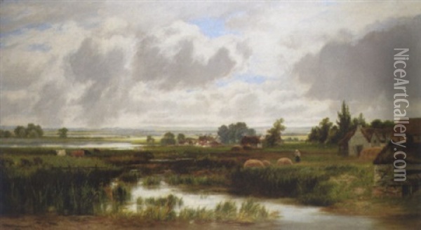 Sweet Auburn, Loveliest Village Of The Plain Oil Painting - William Beattie-Brown