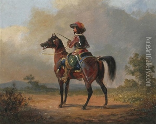 Spanischer Reiter Oil Painting - Felice Cerruti-Beauduc