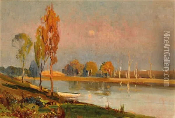 Landscape Oil Painting - William Delafield Cook Sr.