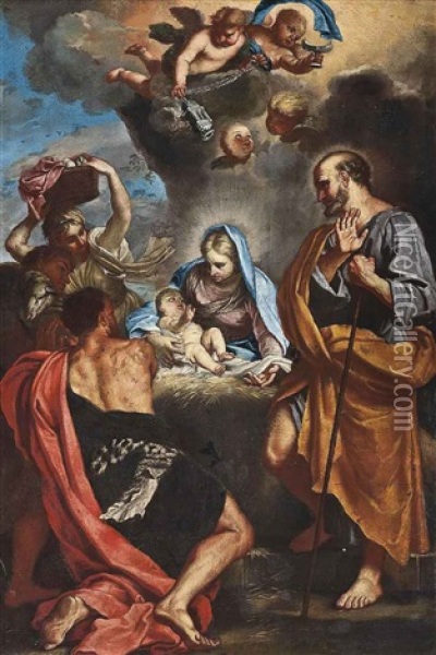 The Nativity Oil Painting - Carlo Maratta