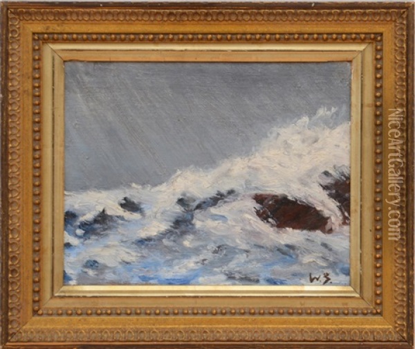 Seascape Oil Painting - William Glackens