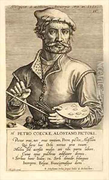 Portrait of Pieter Coecke van Aelst the Elder Oil Painting - Theodor Galle