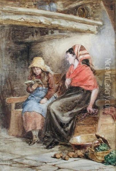 Gypsy Girls Oil Painting - Robert Samuel Ennis Gallon