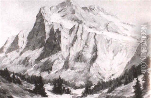 Mountain Landscape In The Sierra Madre Mountains Oil Painting - Ferdinand Kaufmann