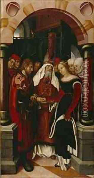 The Betrothal of Mary to Joseph Oil Painting - Hans Fries