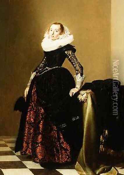 Portrait of a Lady Oil Painting - Jan Miense Molenaer
