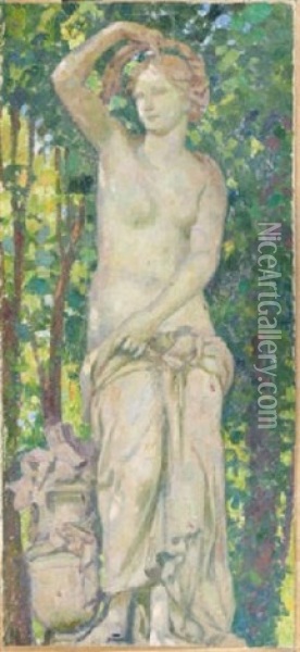 Venus Sculptee Oil Painting - Theo van Rysselberghe