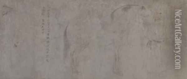 Detail of Five Tribute Horses 6 Oil Painting - Gonglin Li