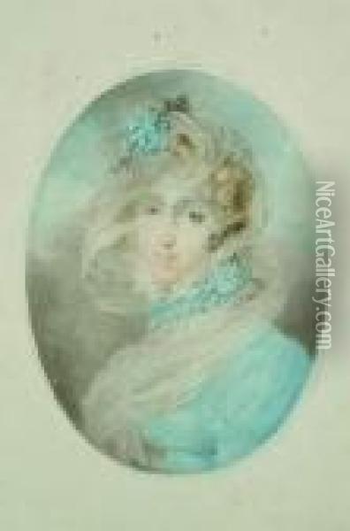 La Reine Hortense Oil Painting - Jean Baptiste Isabey