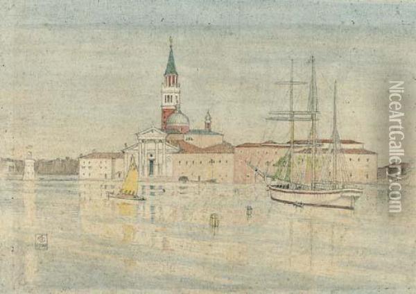 San Giorgio Maggiore, Venice Oil Painting - Joseph Edward Southall