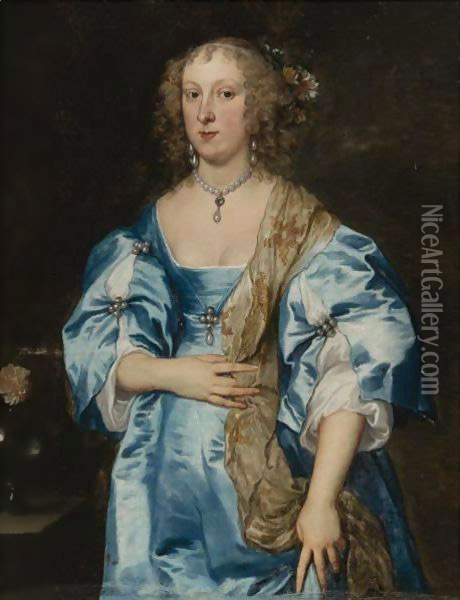 Portrait Of A Lady Oil Painting - Sir Anthony Van Dyck