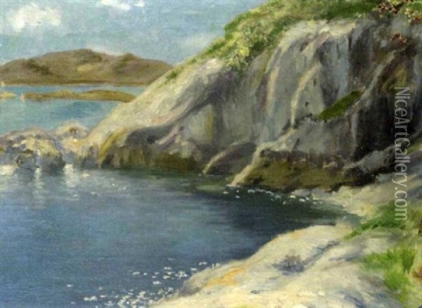 Coastal Landscape Oil Painting - George Russell