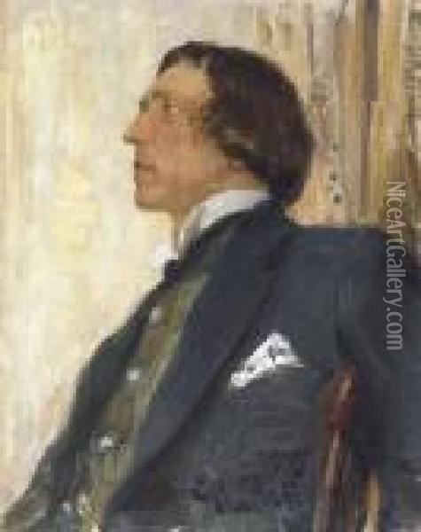 Portrait Of Nikolai Evreinov Oil Painting - Ilya Efimovich Efimovich Repin