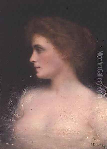 Portrait of a Woman Oil Painting - H. Rondel